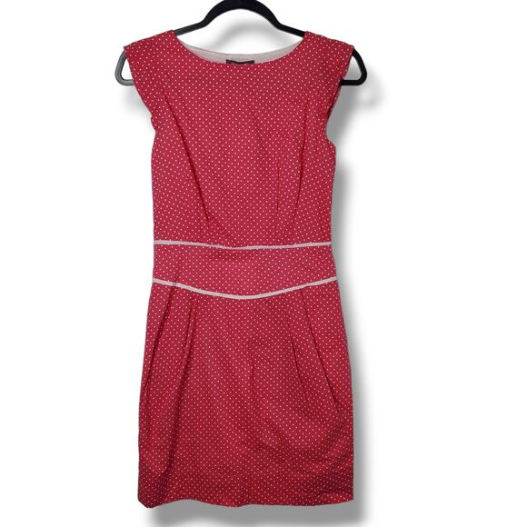 Emily and Fin Women's Pink Polka Dot Alice Dress Size XS NWT Retro Rockabilly - Picture 2 of 9